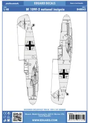 Bf 109F-2 national insignia 1:48