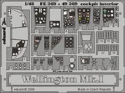 Wellington Mk. I cockpit interior for Trumpeter 1:48