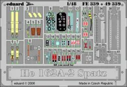 He 162A-2 Spatz P.E. set for Tamiya (Zoom) 1:48