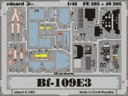 Bf 109E-3 P.E. set for Tamiya (Zoom) 1:48