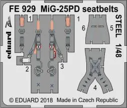 MiG-25PD seatbelts STEEL 1:48