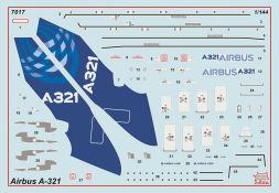 Decals from Zvezda Airbus A321 kit