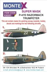 P-47D Razorbrack super mask for Trumpeter 1:32