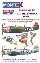 P-47D super mask for Revell 1:72
