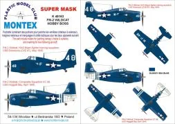 FM-2 Wldcat super mask for Hobby Boss 1:48