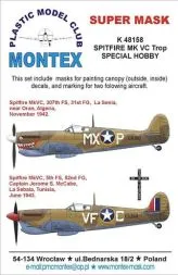 Siptfire Mk.Vc Trop super mask for Special Hobby 1:48