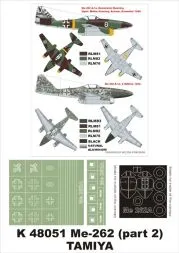Me 262A-1a super mask for Tamiya 1:48