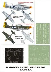 P-51D Mustang super mask for Tamiya 1:48