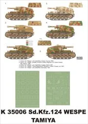 Ss.Kfz.124 Wespe super mask 1:35