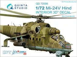 Mil Mi-24V interior for Zvezda 1:72