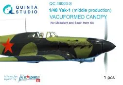 Yak-1 (middle) vacu canopy (1x) 1:48