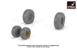 SH-60 Seahawk wheels w/ weighted tires 1:35