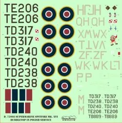 Spitfire Mk.XVI Bubbletop in Polish service 1:72