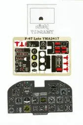 P-47 late - Instument panel 1:24