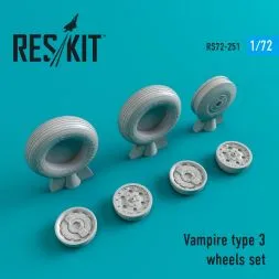 Vampire type 3 wheels set 1:72
