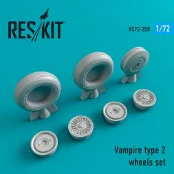 Vampire type 2 wheels set 1:72