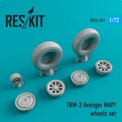 TBM-3 Avenger NAVY wheels set 1:72