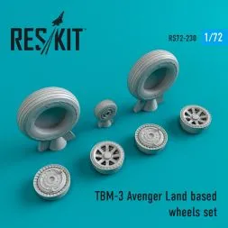 TBM-3 Avenger Land based wheels set 1:72