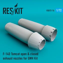F-14D Tomcat open & closed exhaust nozzles 1:72