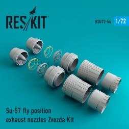 Su-57 fly position exhaust nozzles 1:72
