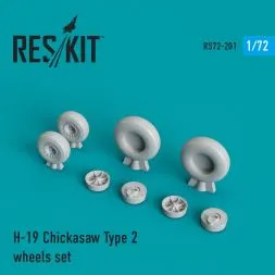H-19 Chickasaw Type 2 wheels set 1:72