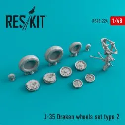 J-35 Draken Type 2 wheels set 1:48