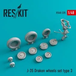 J-35 Draken Type 3 wheels set 1:48