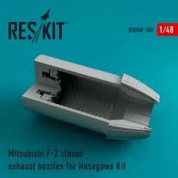 Mitsubishi F-2 closed exhaust nozzles 1:48