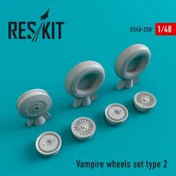 Vampire type 2 wheels set 1:48