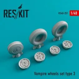 Vampire type 3 wheels set 1:48