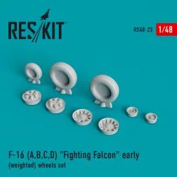 F-16A Fighting Falcon wheels set 1:48