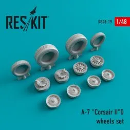 A-7D Corsair II wheels set 1:48