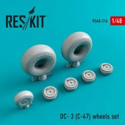 DC-3 (C-47) wheels set 1:48