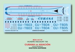 Vicker Viscount 700 - Cubana De Avuacion 1:144
