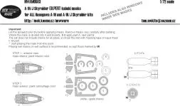 A-1H/J Skyraider EXPERT mask for Hasegawa 1:72