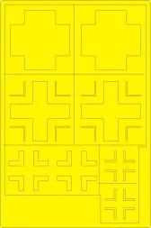 He 111H-20 NATIONAL INSIGNIA mask for ICM 1:48