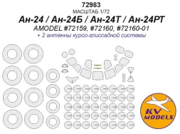 An-24 mask for Amodel 1:72