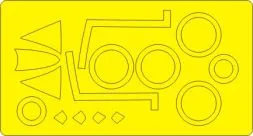 Hawker Hunter F.4/F.5/J34, F.6 BASIC mask for Airfix 1:48