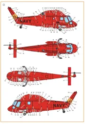 UH-2A/B/SH-2 Seasprite early version stencil 1:72