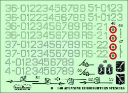 EF Typhoon - Apennine Stencils 1:48