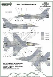 F-16 stencils and insignias (Greek) 1:48