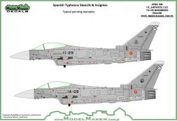EF Typhoon - Spanish stencils and insignias 1:48