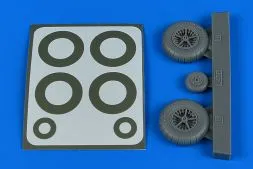 Bf 108 wheels & paint masks - late 1:32