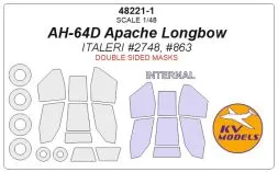 AH-64D Apache Longbow mask ( Double sided) for Italeri 1:48