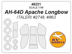AH-64D Apache Longbow mask for Italeri 1:48