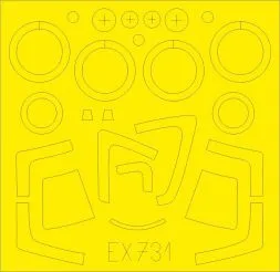 Su-35S mask for Kitty Hawk 1:48