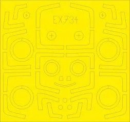 Su-27UB TFace mask for Kitty Hawk 1:48