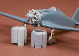 Fiat G.50/bis engine & cowling set for Fly 1:72