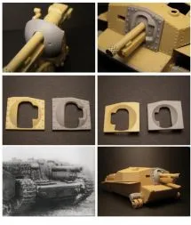 40/43M Zrínyi assault gun mantlet for Bronco kit 1:35