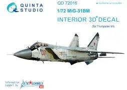 MiG-31BM interior for Trumpeter 1:72